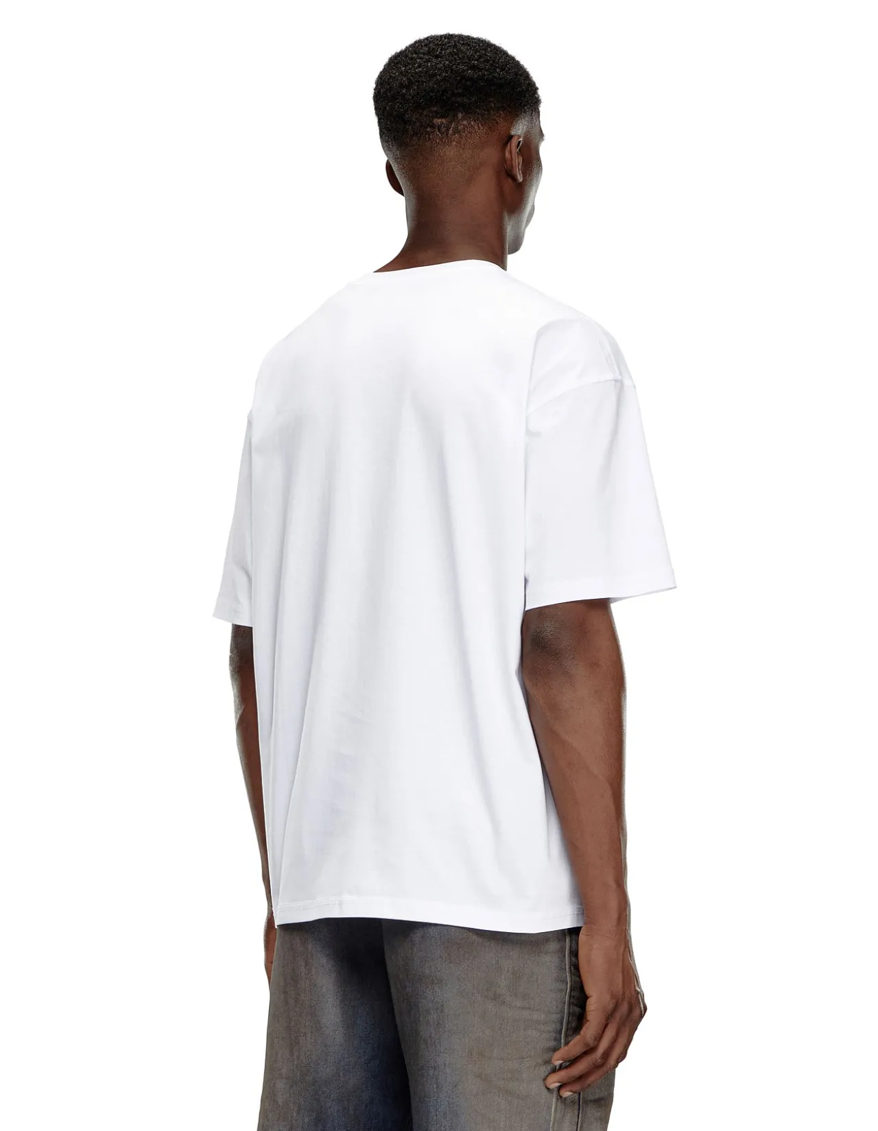 T-Boxt-Div Embroidered Logo T-Shirt White