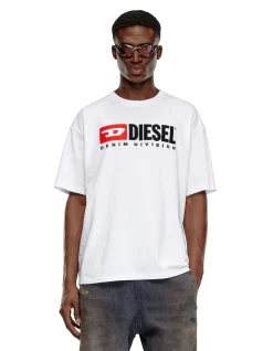 T-Boxt-Div Embroidered Logo T-Shirt White