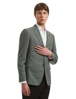 TB TEXTURED NOTCH LAPEL SPORTS JACKET