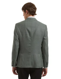 TB TEXTURED NOTCH LAPEL SPORTS JACKET