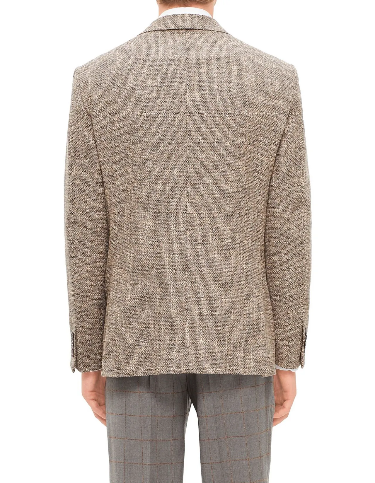 TEHNO COTTON / WOOL 2 BUTTON VICENZA SINGLE BREASTED FULL CANVAS NOTCH LAPEL JACKET