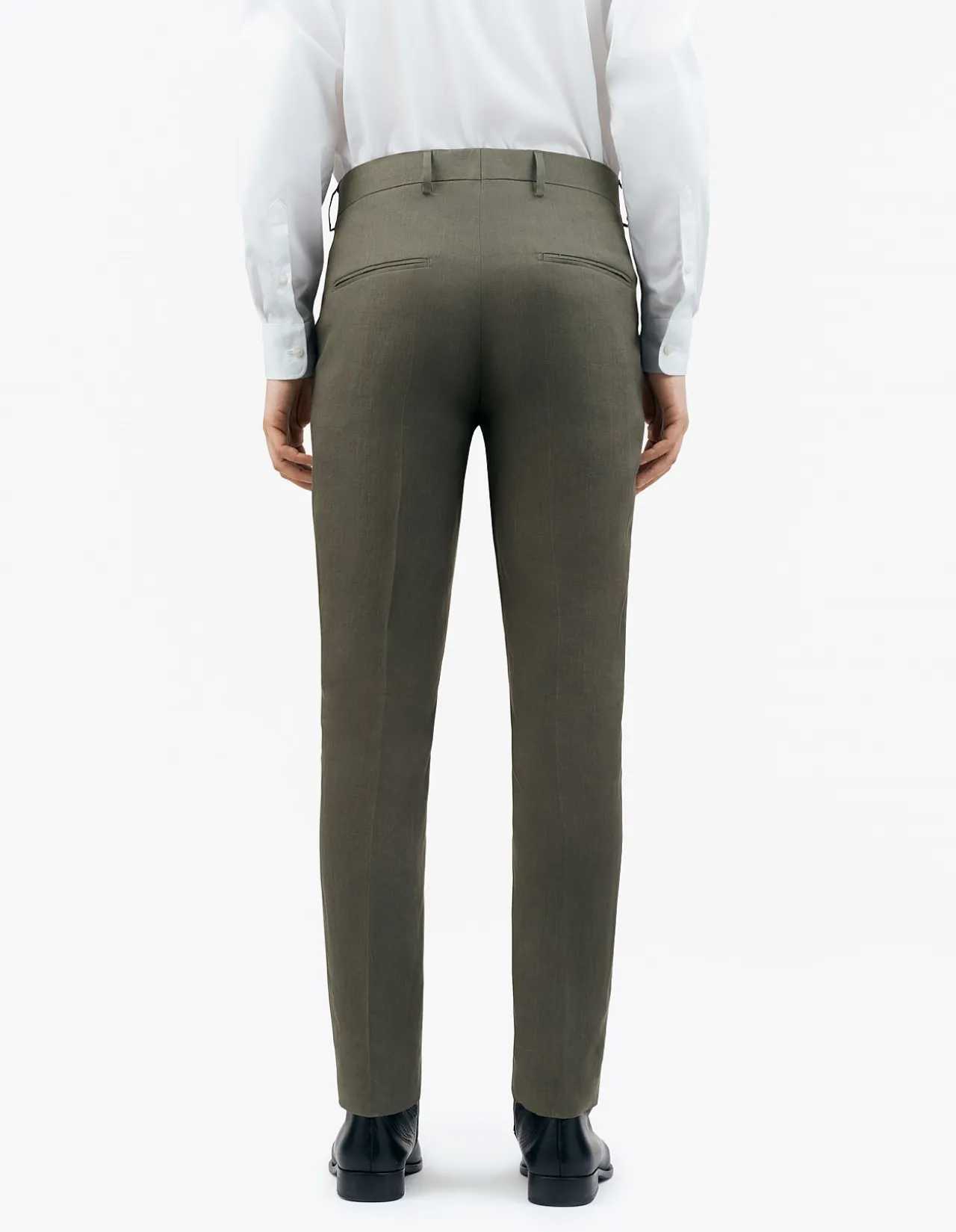 Tenutas Linen Trouser Flat Front