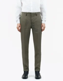 Tenutas Linen Trouser Flat Front