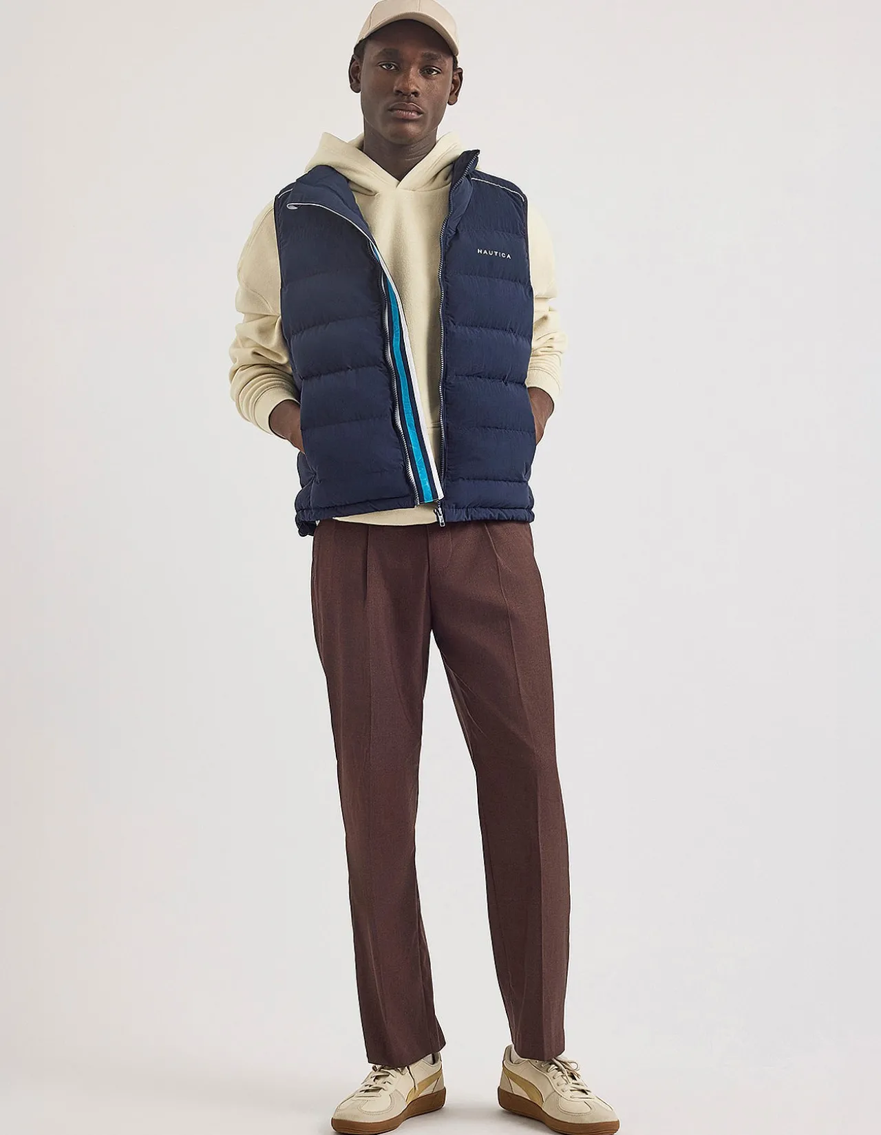 TEVAR PADDED GILET VEST DARK NAVY