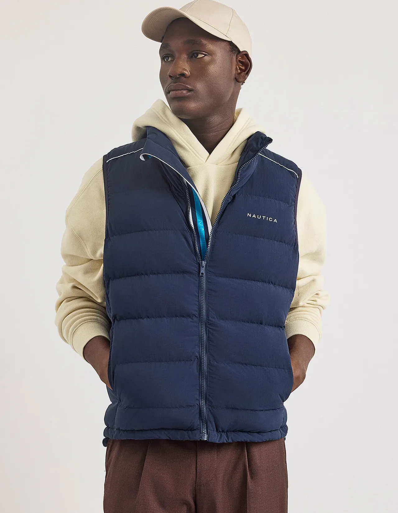 TEVAR PADDED GILET VEST DARK NAVY