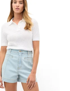 TEXTURED POLO KNIT