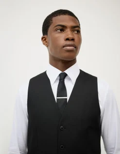 Textured Tailored Vest