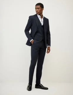 Textured Tailored Vest