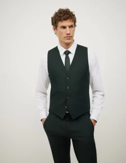 Textured Tailored Vest