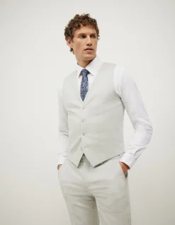 Textured Tailored Vest