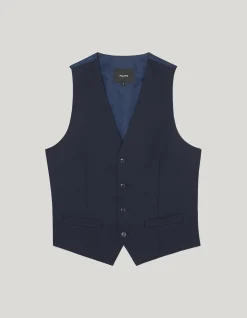 Textured Tailored Vest