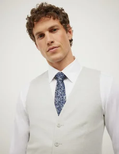 Textured Tailored Vest