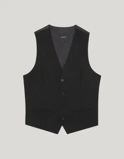 Textured Tailored Vest