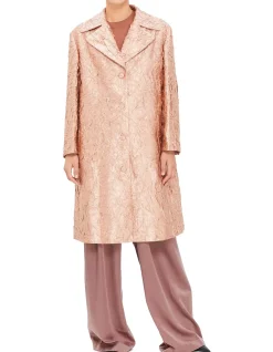 Textured A-Line Coat