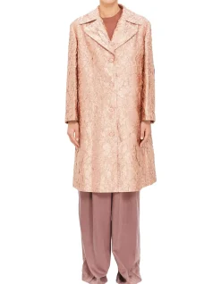 Textured A-Line Coat
