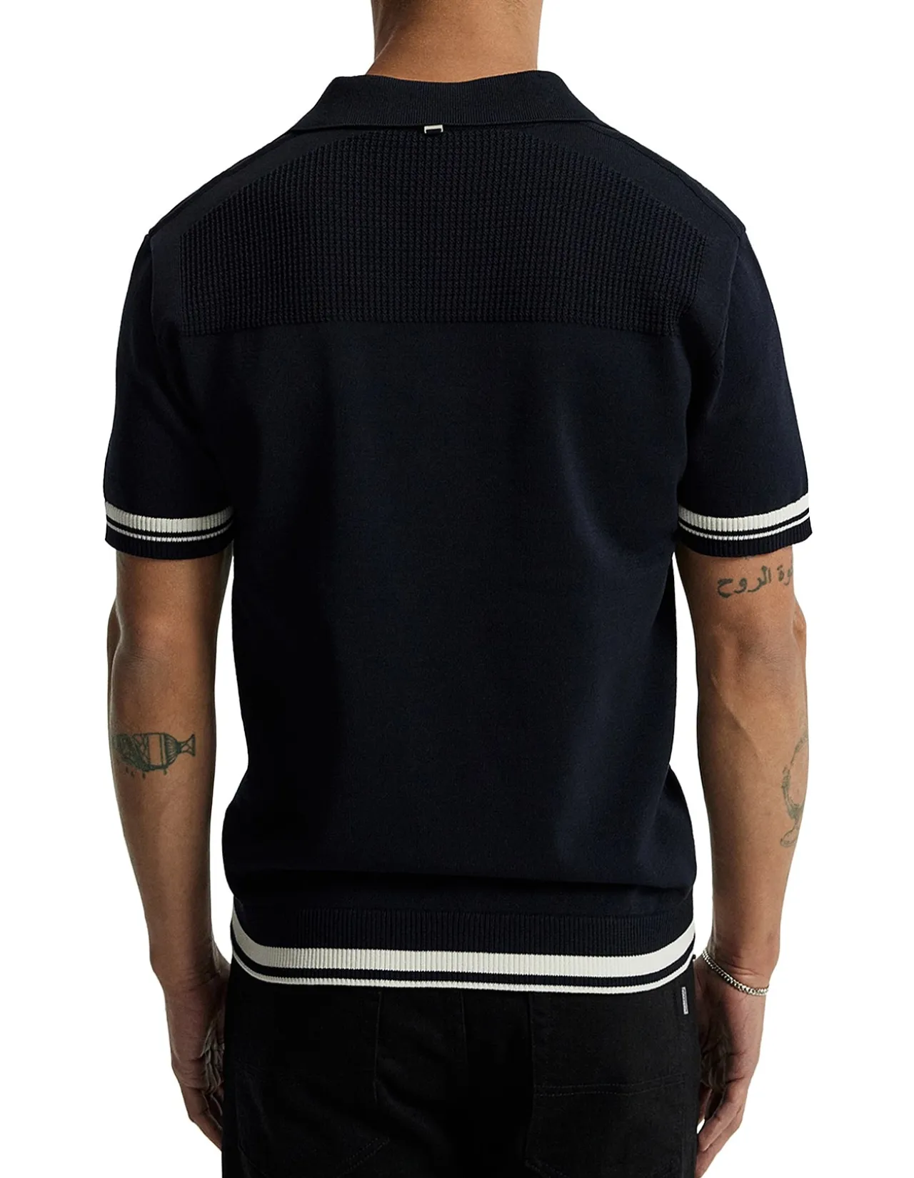 TEXTURED KNIT POLO