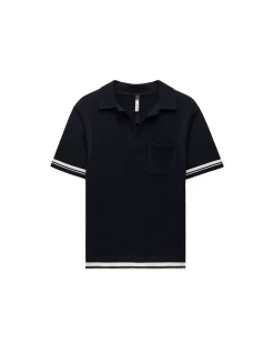 TEXTURED KNIT POLO