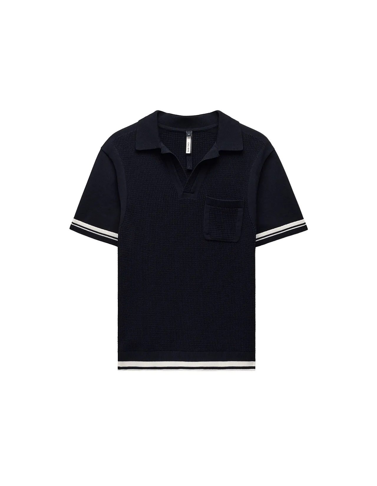 TEXTURED KNIT POLO