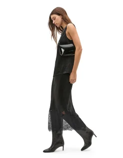 TEXTURED SATIN TOP