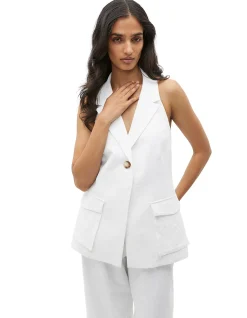 TEXTURED UTILITY HALTER VEST