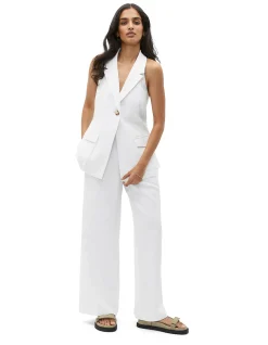 TEXTURED UTILITY HALTER VEST