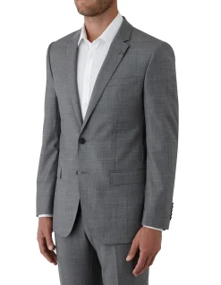 TEXTURED WEAVE SUIT JACKET