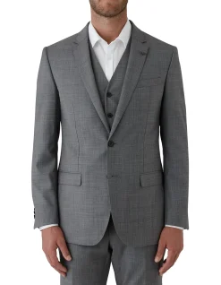 TEXTURED WEAVE SUIT JACKET