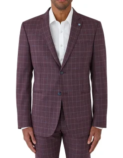 Textured Window Check Jacket