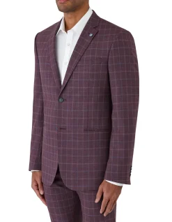 Textured Window Check Jacket
