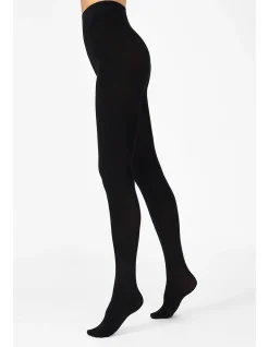 Texture Rib Opaque Winter Knit Tights