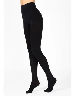 Texture Rib Opaque Winter Knit Tights
