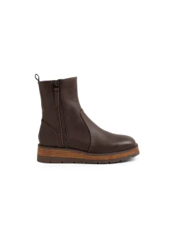Thans Leather Zip Ankle Boots