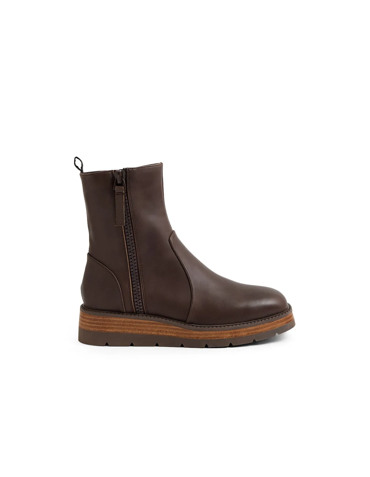 Thans Leather Zip Ankle Boots