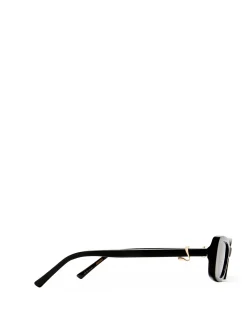 THE BELLA BLACK RECTANGLE Sunglasses