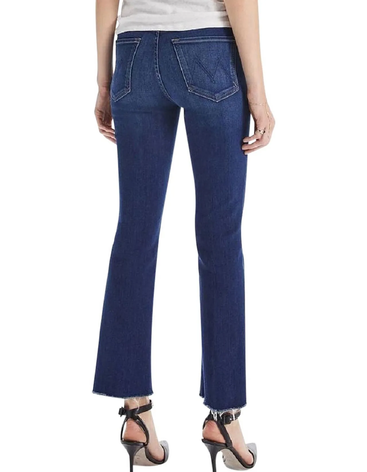 The Hustler Ankle Fray High Rise Mini Boot Jeans