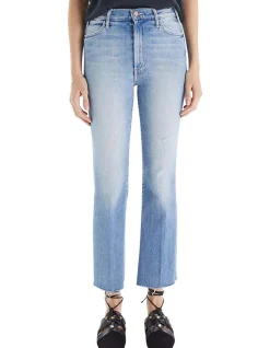 The Hustler Ankle Fray High Rise Mini Boot Jeans
