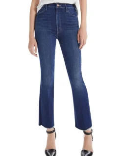 The Hustler Ankle Fray High Rise Mini Boot Jeans