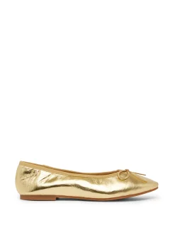 THE LILY GOLD BALLET FLAT
