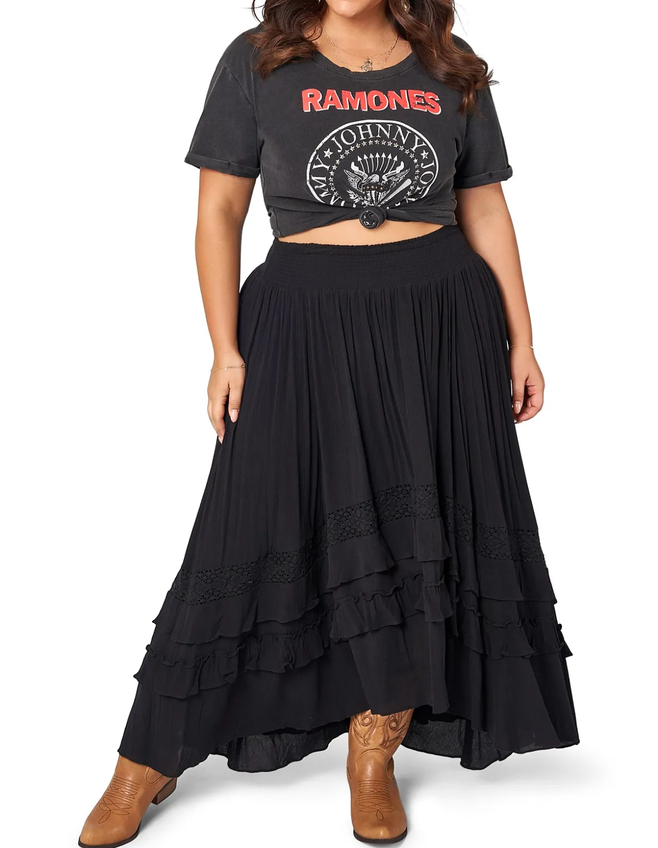 THE POETIC GYPSY - FRONTIER MAXI SKIRT