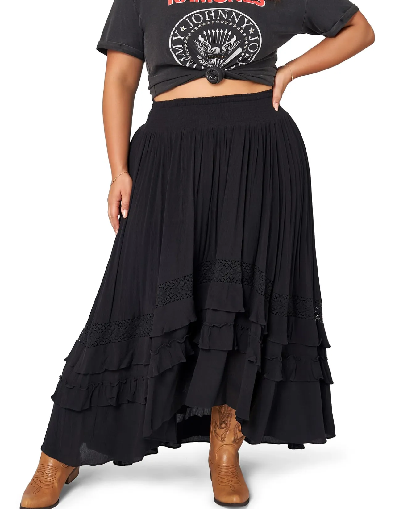 THE POETIC GYPSY - FRONTIER MAXI SKIRT