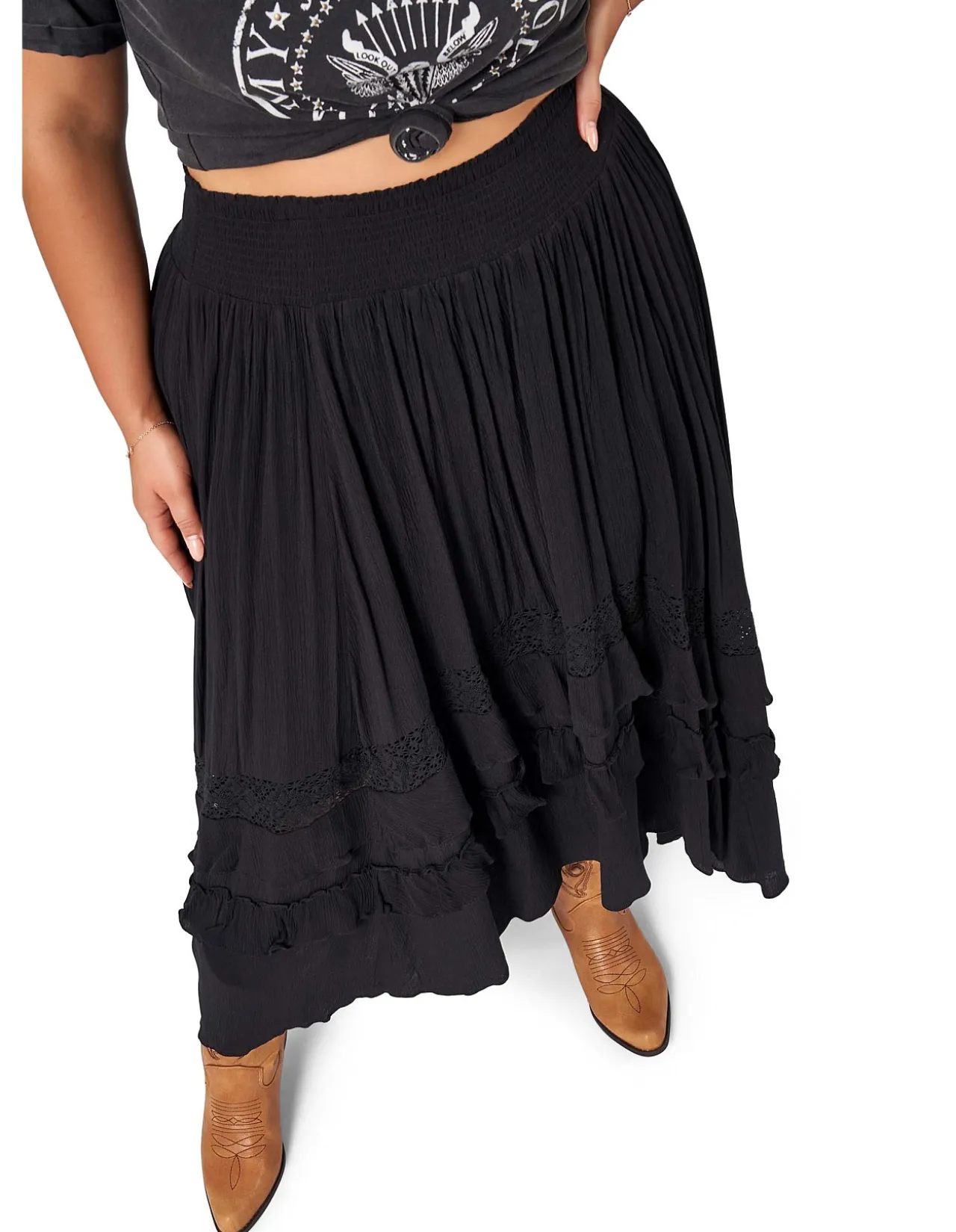 THE POETIC GYPSY - FRONTIER MAXI SKIRT