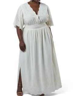 THE POETIC GYPSY-ARTISAN BRODERIE MAXI DRESS