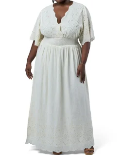 THE POETIC GYPSY-ARTISAN BRODERIE MAXI DRESS