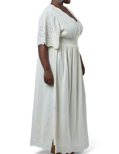 THE POETIC GYPSY-ARTISAN BRODERIE MAXI DRESS
