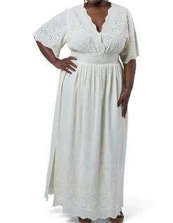 THE POETIC GYPSY-ARTISAN BRODERIE MAXI DRESS