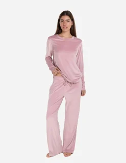 Thea Velour Long Lounge Set