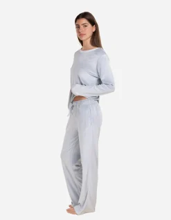 Thea Velour Long Lounge Set