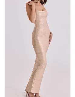 THE BODY BANDAGE MAXI DRESS