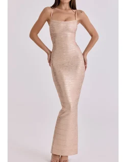 THE BODY BANDAGE MAXI DRESS