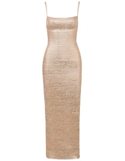 THE BODY BANDAGE MAXI DRESS